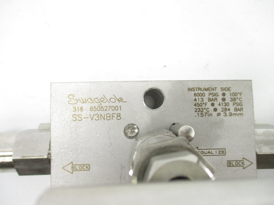 SWAGELOK SS-V3NBF8 6000PSI NSNP