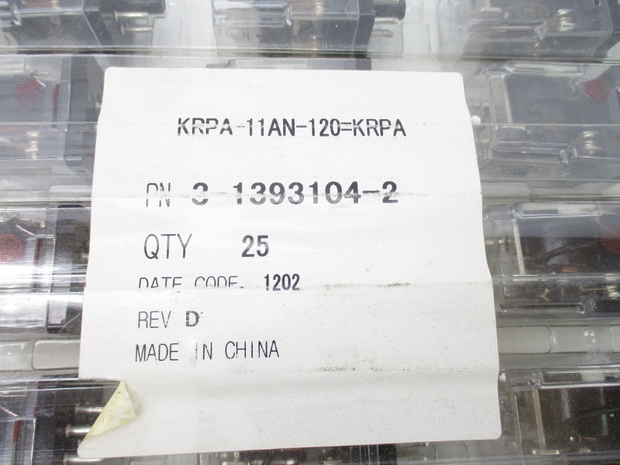 TYCO ELECTRONICS 3-1393104-2  120V 10A (PKG OF 25) NSMP