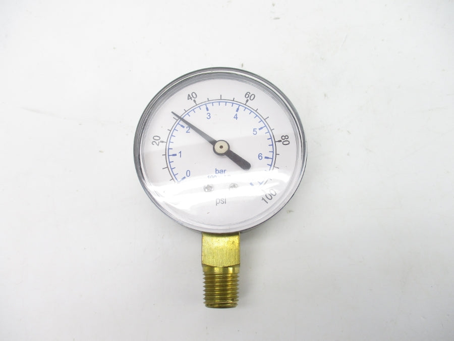 WORKSMART WS-PE-GAGE-42 0-100PSI 2.5" NSMP