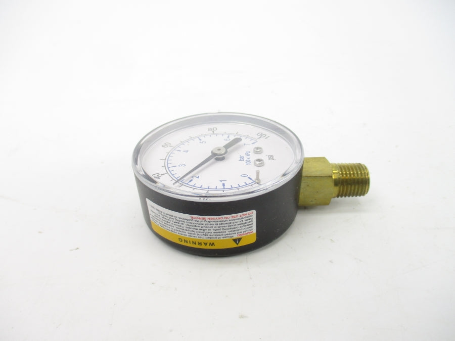 WORKSMART WS-PE-GAGE-42 0-100PSI 2.5" NSMP