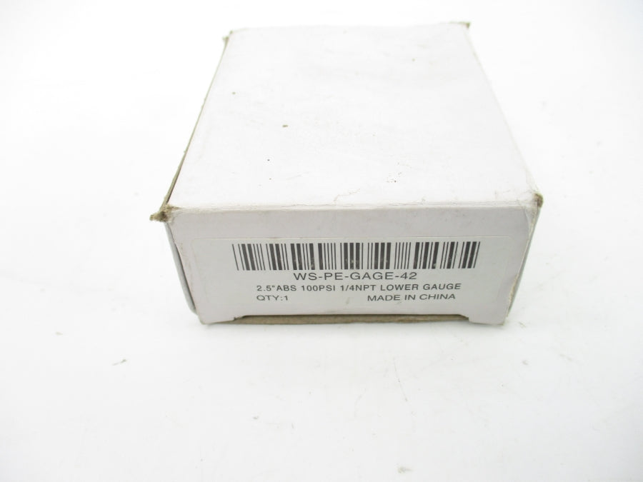WORKSMART WS-PE-GAGE-42 0-100PSI 2.5" NSMP