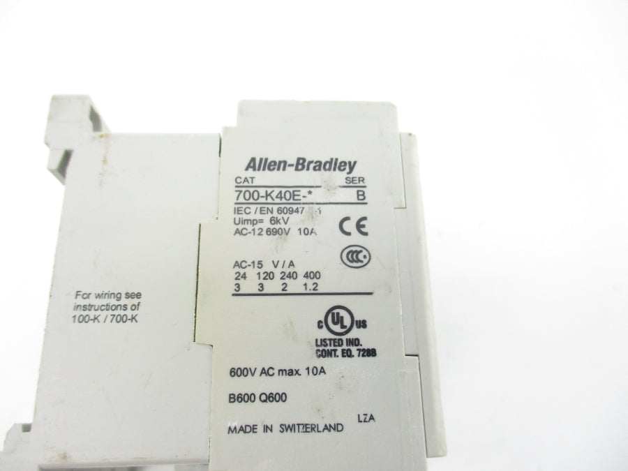 INDUSTRIAL SPARE PART 700-K40EJ SER. B 24VDC 10A NSNP