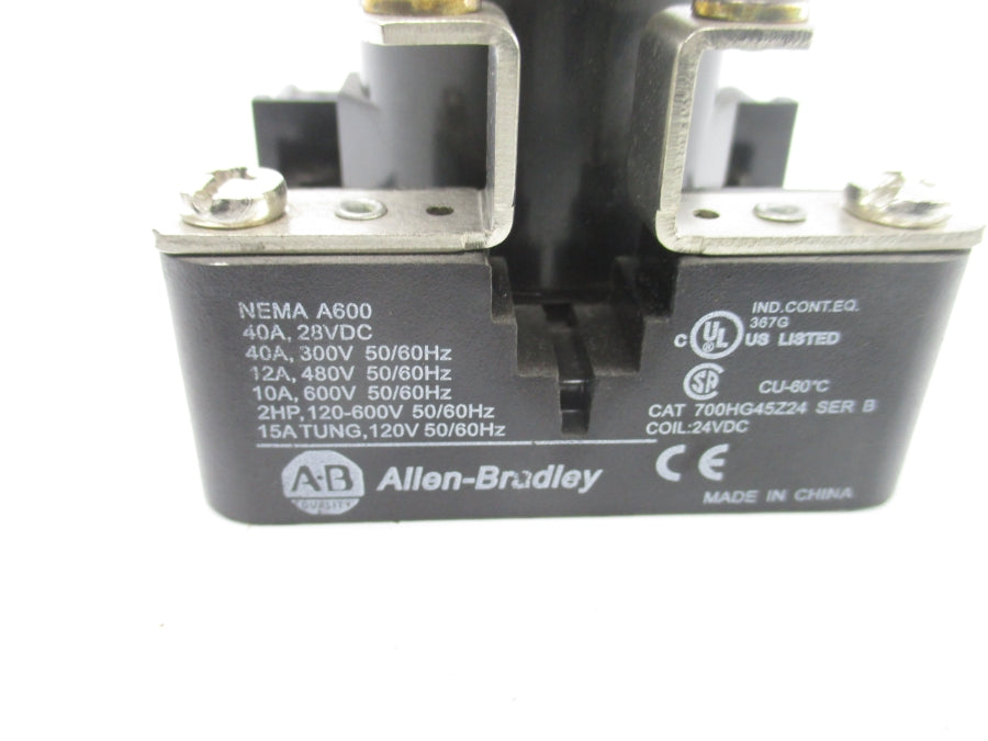 INDUSTRIAL SPARE PART 700HG45Z24 SER. B 24VDC 40A NSNP