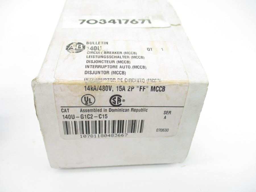 INDUSTRIAL SPARE PART 140U-G1C2-C15 SER. A 480V 15A NSMP