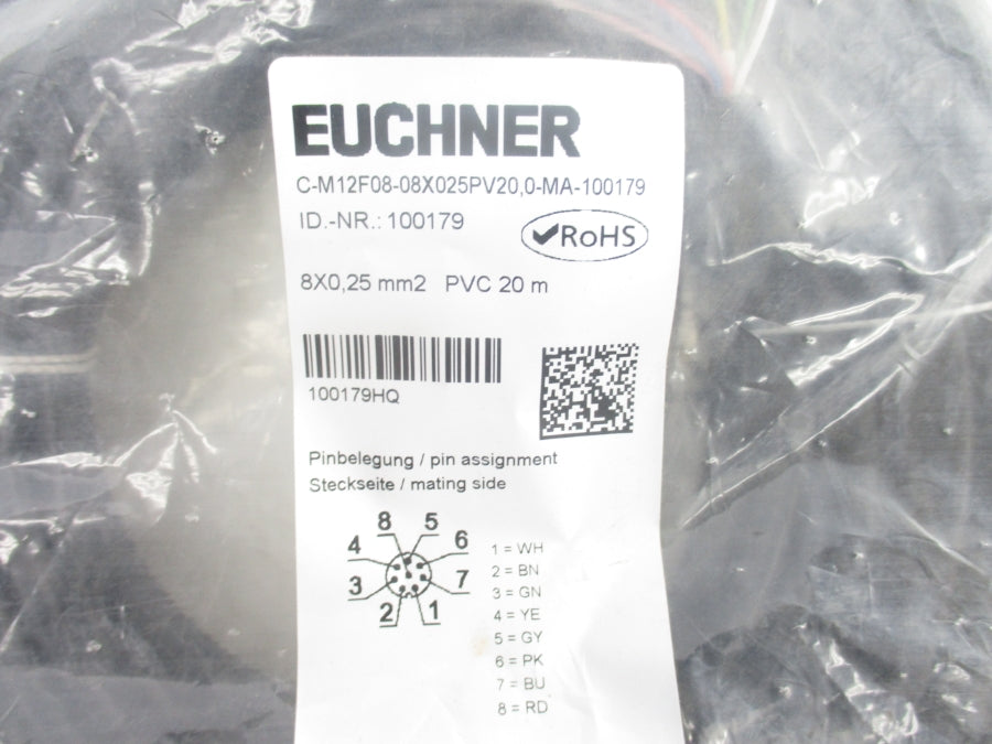 EUCHNER C-M12F08-08X025PV20.0-MA-100179 100179 NSMP