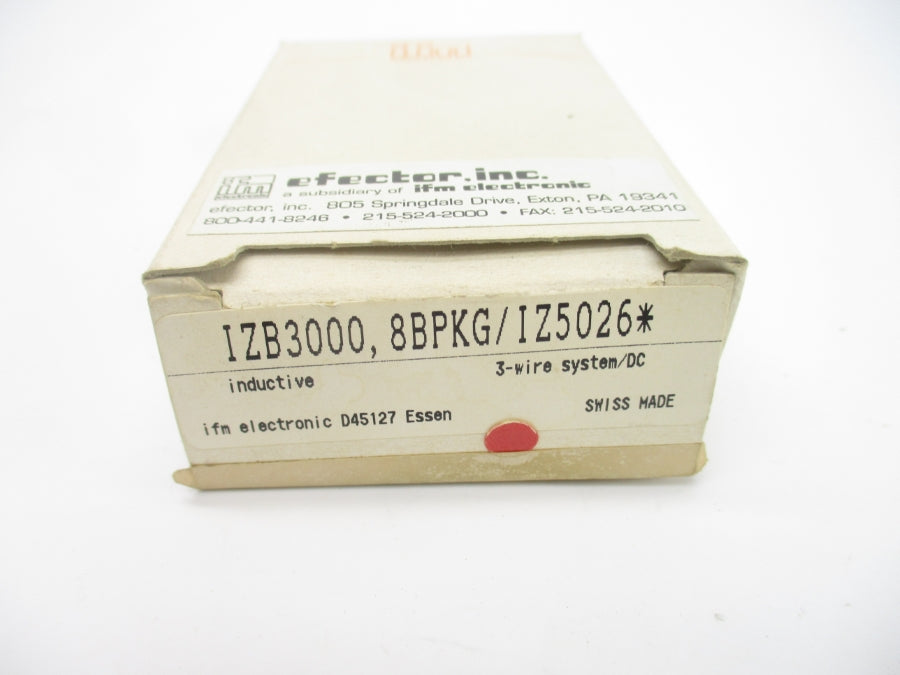 IFM EFECTOR IZB3000.8BPKG IZ5026 NSMP