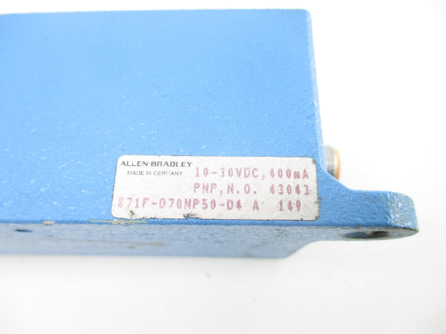 INDUSTRIAL SPARE PART 871F-D70NP50-D4 SER. A 10-30VDC UNMP