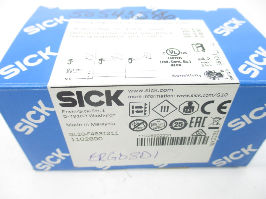 SICK GL10-F4631S11 1102890 10-30VDC NSMP