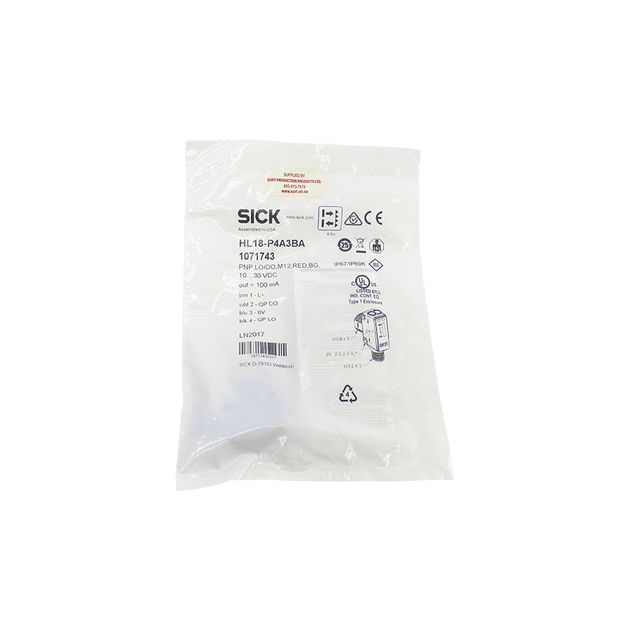 SICK HL18-P4A3BA 1071743 10-30VDC NSMP