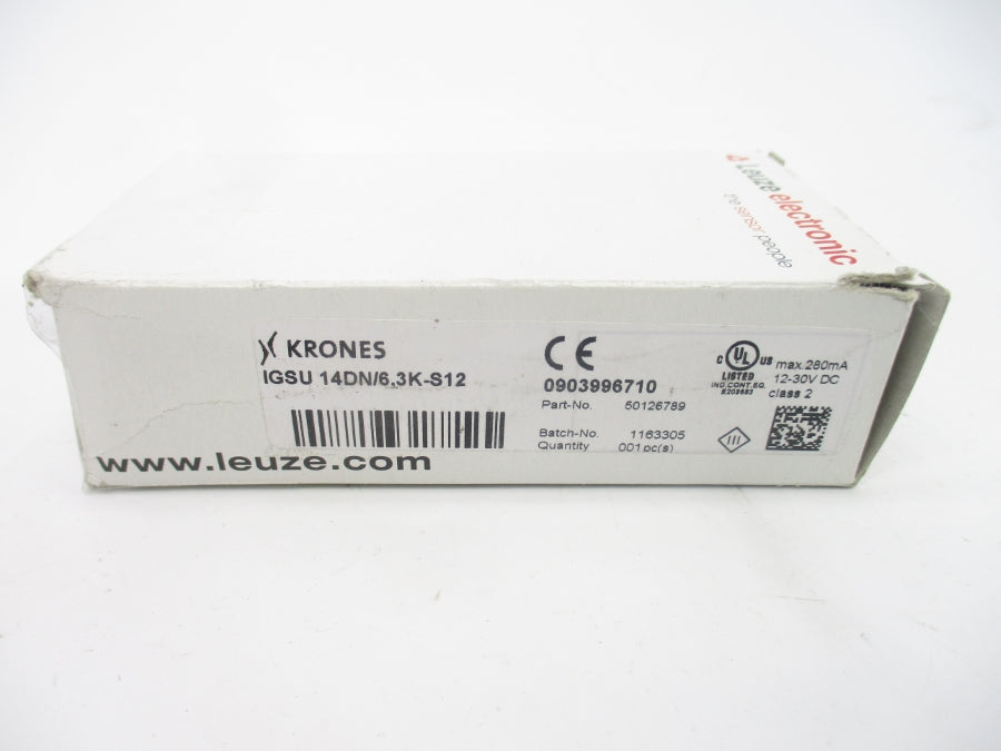 LEUZE ELECTRONIC IGSU14DN/6.3K-S12 50126789 12-30VDC NSMP