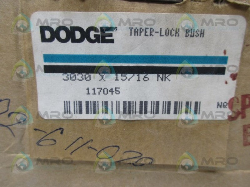 DODGE 117045 TAPER LOCK BUSHING 15/16 NSFS