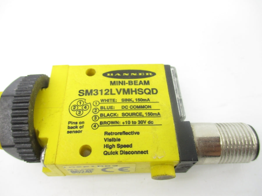 BANNER ENGINEERING SM312LVMHSQD 10-30VDC NSNP