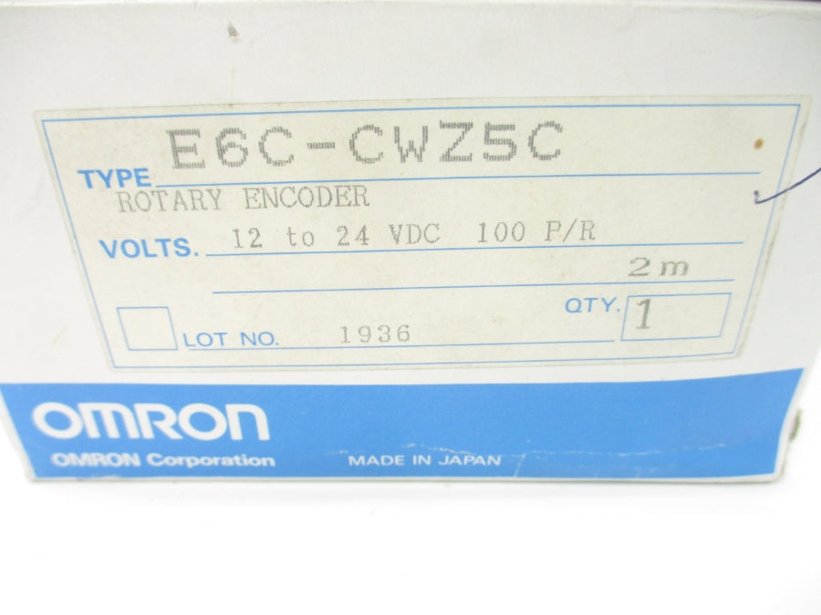 OMRON E6C-CWZ5C 12-24VDC 100P/R 2M NSMP