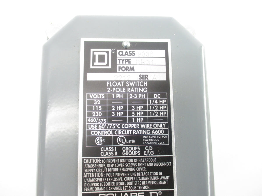 SQUARE D 9036DR31 SER. A 460/575V NSNP
