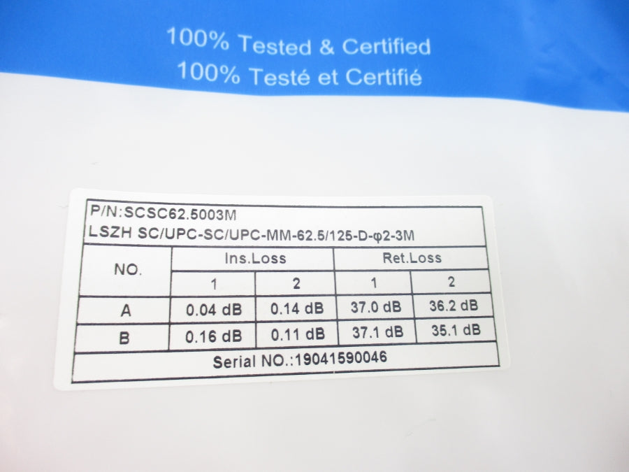 INFRALINK SCSC62.5003M NSMP