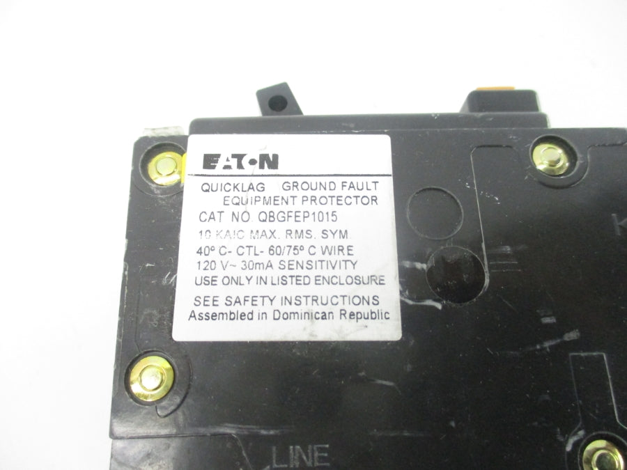 EATON QBGFEP1015 120VAC 15A UNMP