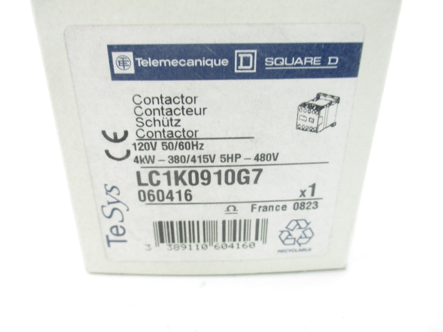 TELEMECANIQUE LC1K0910G7 120V 20A NSMP