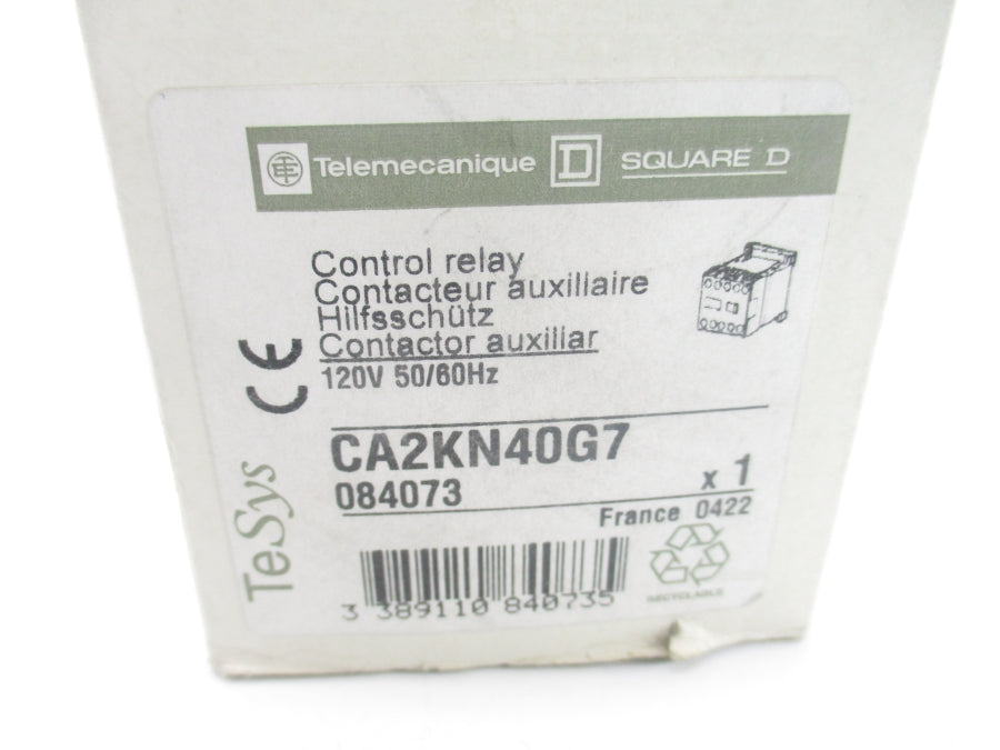 TELEMECANIQUE CA2KN40G7 120V 10A NSMP