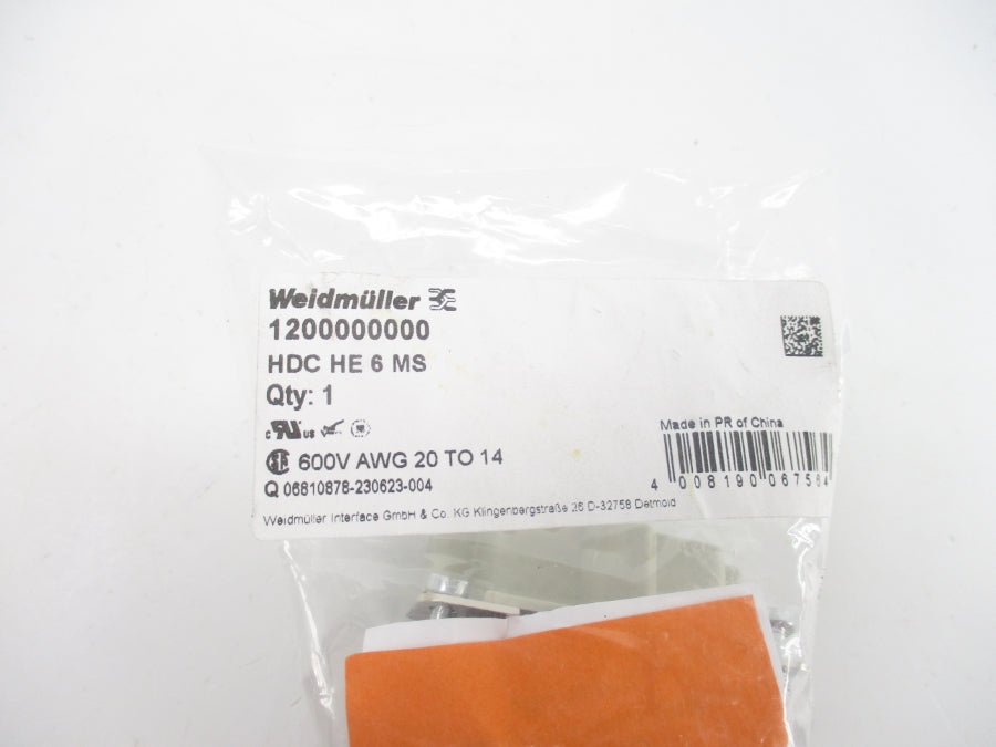 WEIDMULLER 1200000000 HDCHE6MS 600V NSMP
