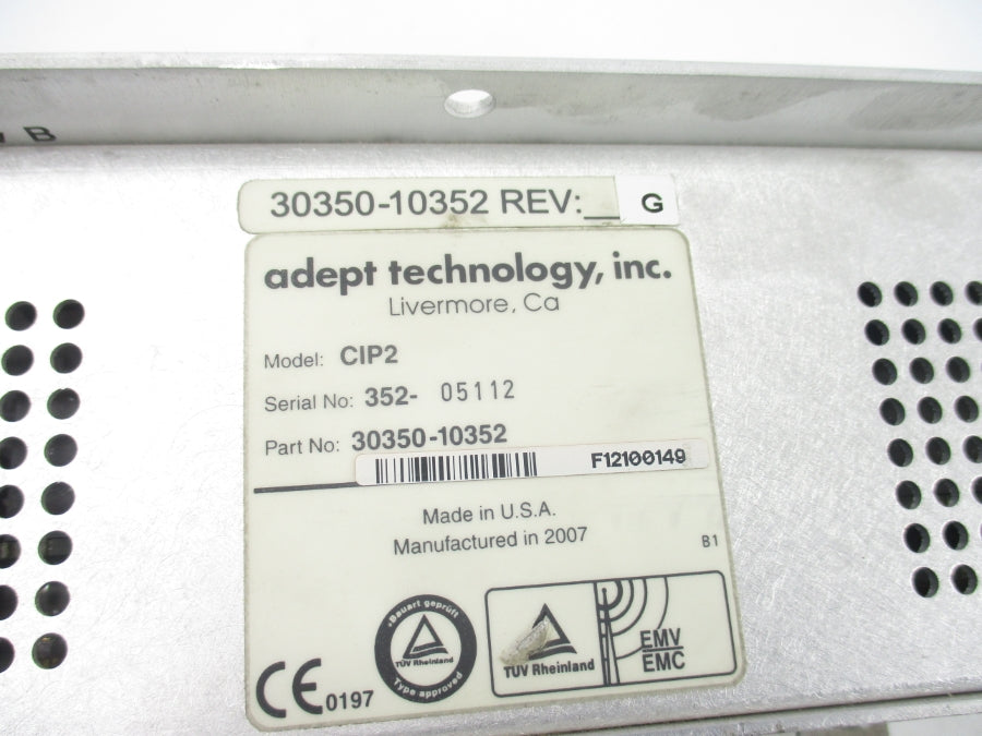 ADEPT TECHNOLOGY 30350-10252 CIP2 REV. G NSNP