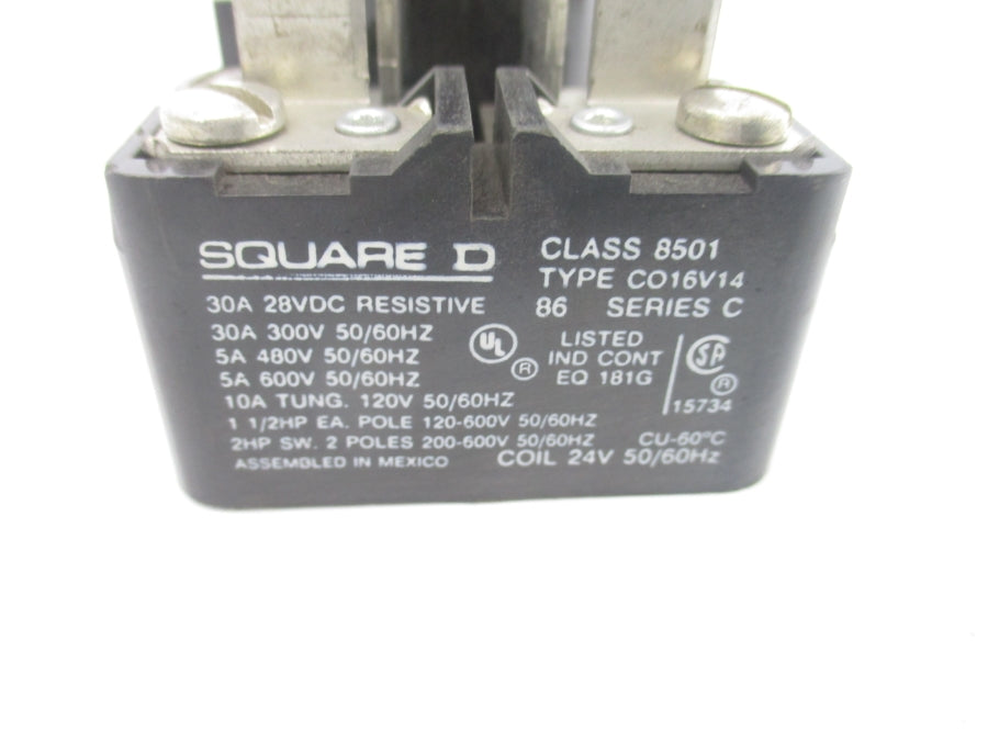 SQUARE D 8501CO16V14 SER. C 24V 30A UNMP