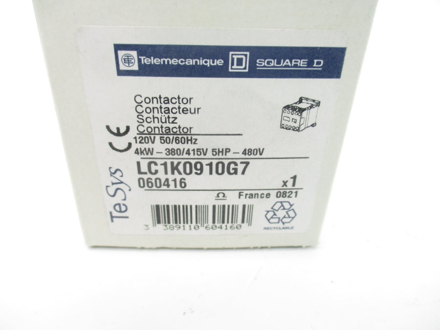 TELEMECANIQUE LC1K0910G7 120V 20A NSMP