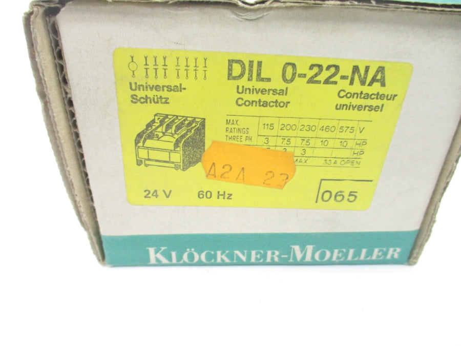 KLOCKNER MOELLER DIL0-22-NA 24V 33A NSMP