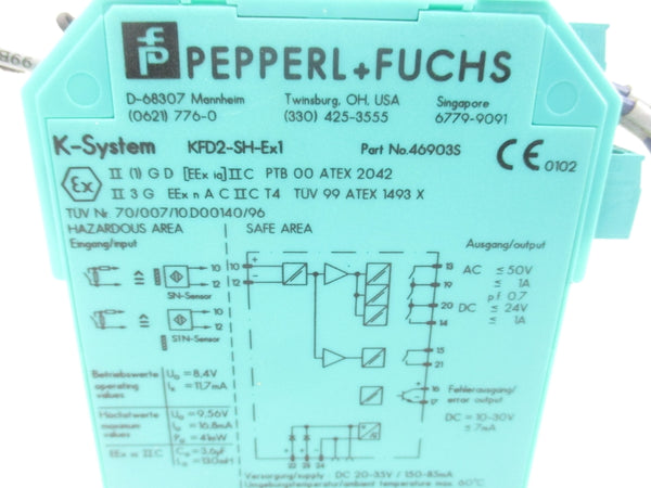 PEPPERL+FUCHS KFD2-SH-EX1 46903S 20-35VDC UNMP