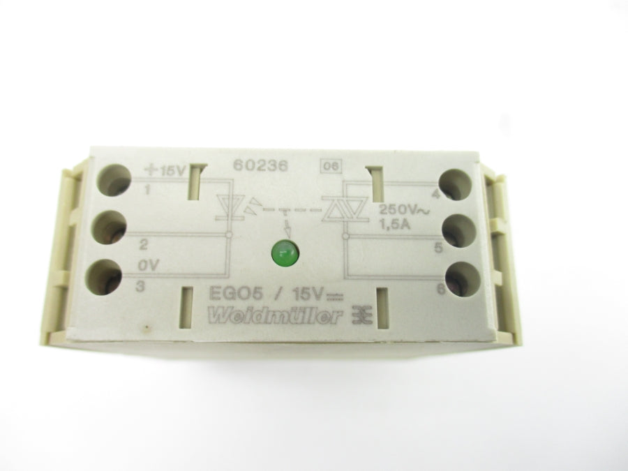 WEIDMULLER 60236 EGO5/15V 250V 1.5A NSNP