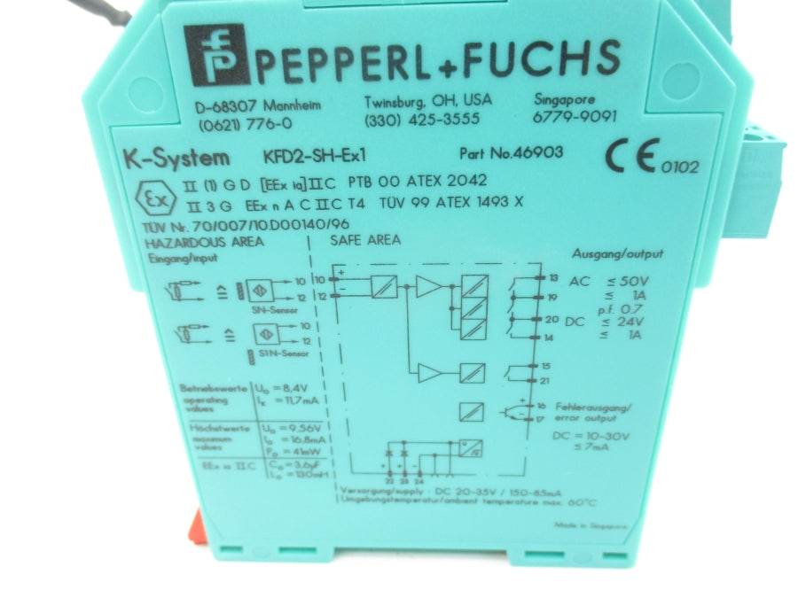 PEPPERL+FUCHS KFD2-SH-EX1 46903 20-35VDC UNMP