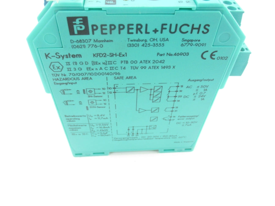 PEPPERL+FUCHS KFD2-SH-EX1 46903 20-35VDC NSNP