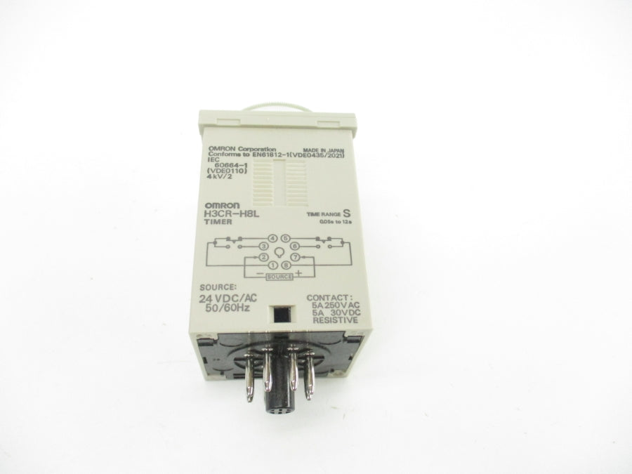 OMRON H3CR-H8LS 24VDC/AC 5A 0.6/1.2/6.12S NSMP