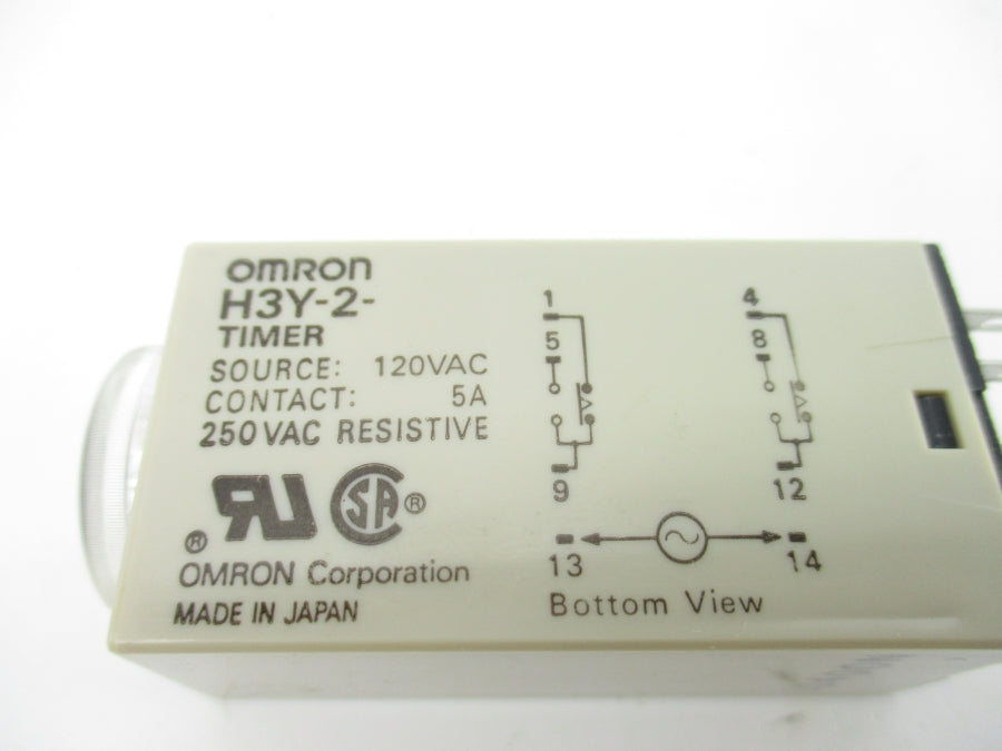 OMRON H3Y-2 120VAC 5A 120S UNMP