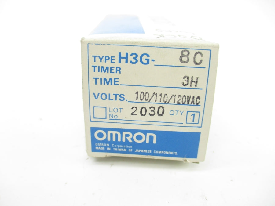 OMRON H3G-8C 100/110/120VAC 5A 3H NSMP