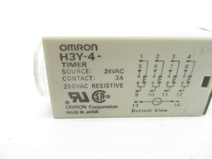 OMRON H3Y-4 24VAC 3A 10S UNMP