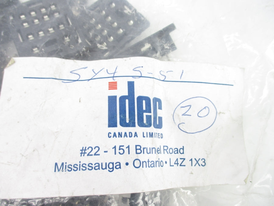 IDEC SY4S-51 250VAC 7A (PKG OF 20) NSMP