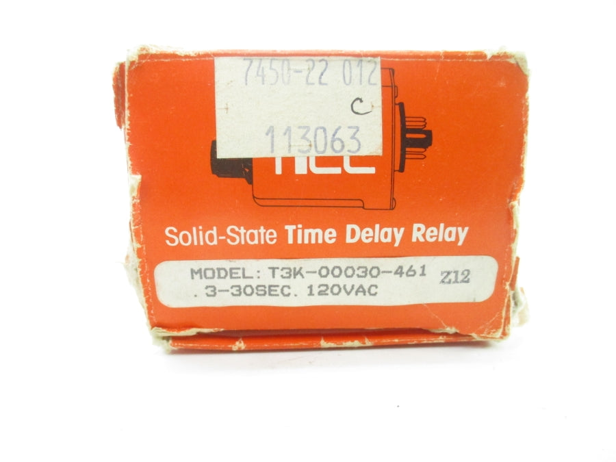 NCC T3K-00030-461 120VAC 10A .3-30S NSMP