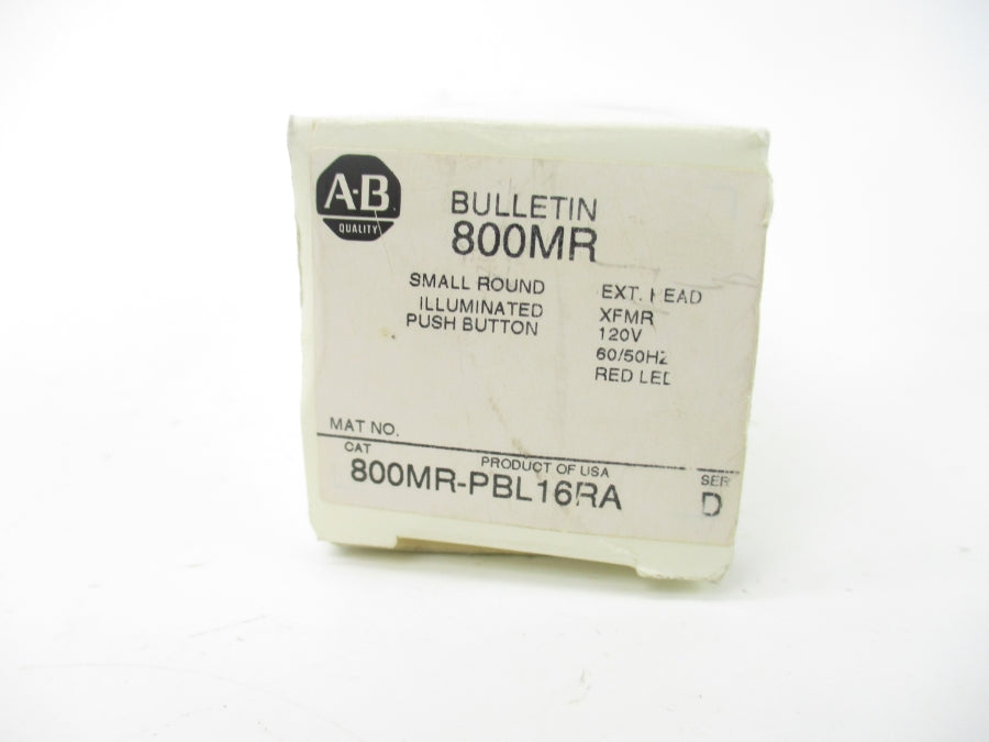 INDUSTRIAL SPARE PART 800MR-PBL16RA SER. D 120V (WH) NSMP