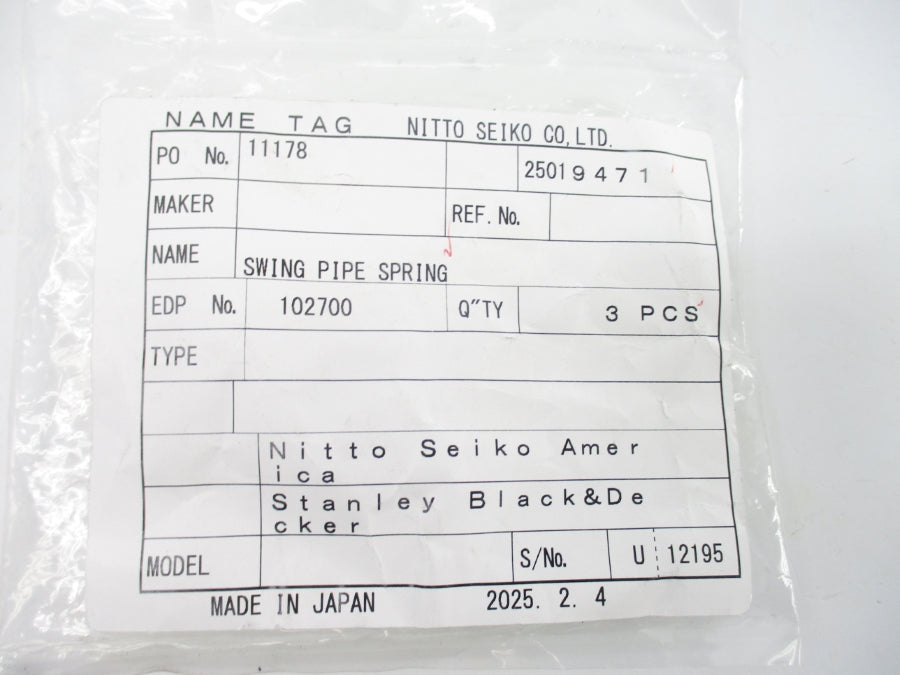 NITTO SEIKO 11178 (PKG OF 3) NSMP
