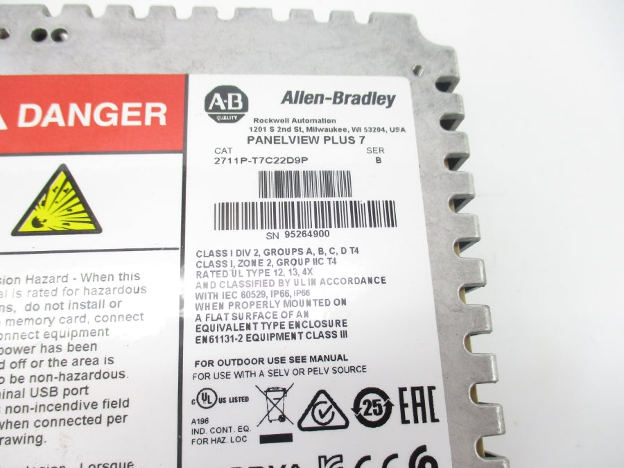 INDUSTRIAL SPARE PART 2711P-T7C22D9P SER. B NSNP