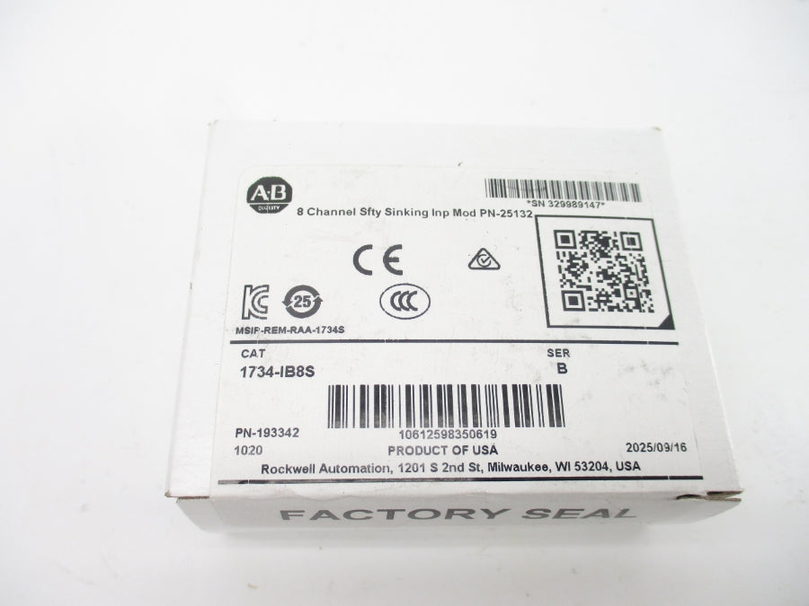 INDUSTRIAL SPARE PART 1734-IB8S SER. B DATE: 2015 NSFS