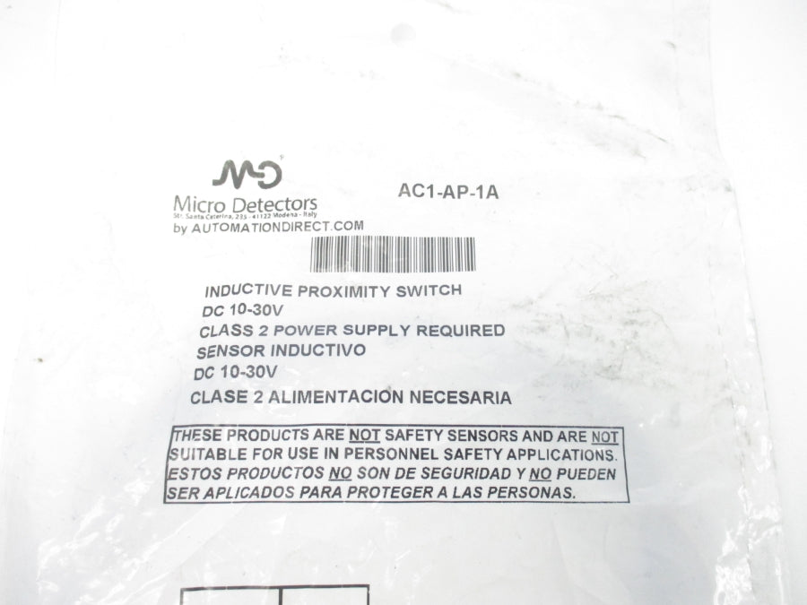 MICRO DETECTORS AC1-AP-1A 10-30VDC NSMP