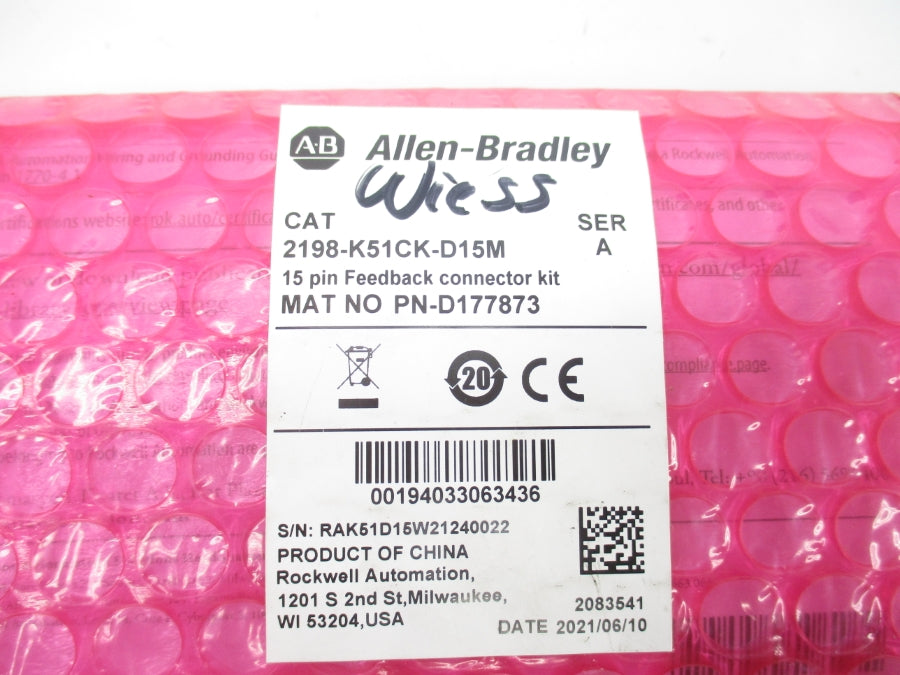 INDUSTRIAL SPARE PART 2198-K51CK-D15M SER. A NSMP