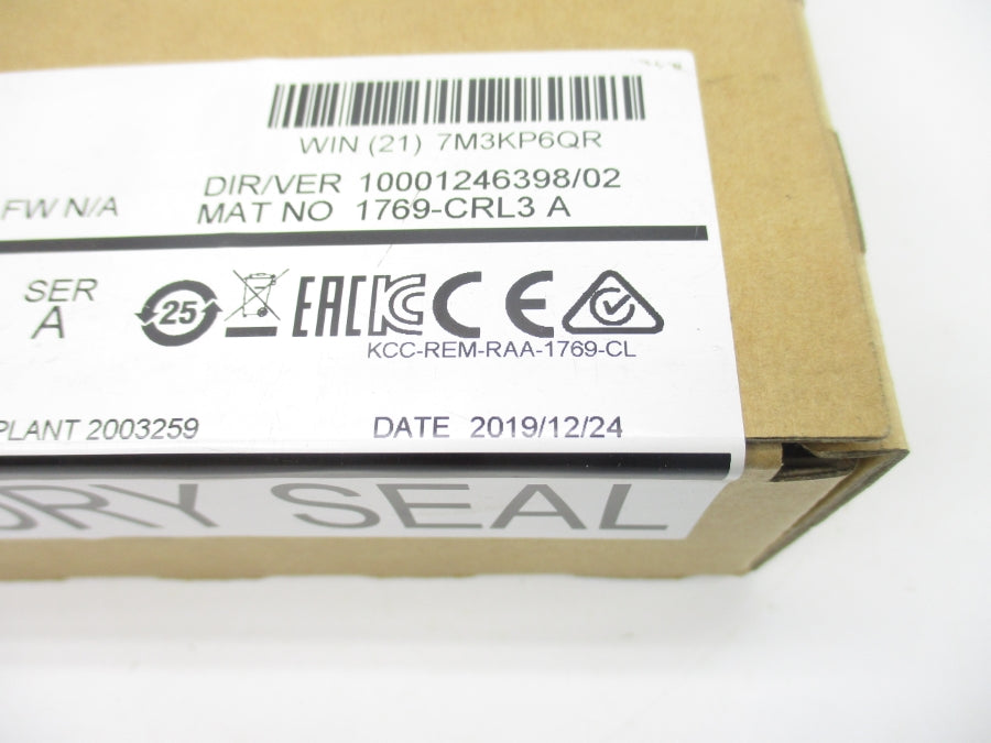 INDUSTRIAL SPARE PART 1769-CRL3 SER. A DATE: 2019 NSFS