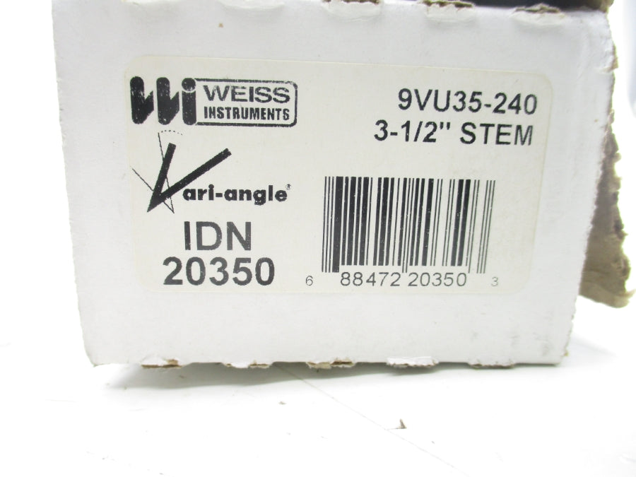 WEISS INSTRUMENTS 9VU35-240 3-1/2" NSMP
