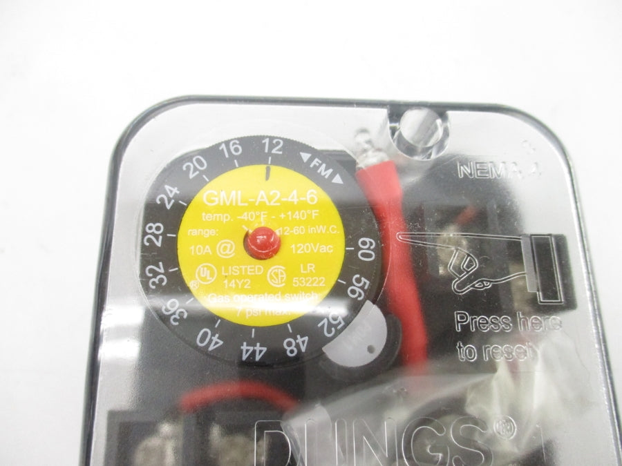 DUNGS GML-A2-4-6 120VAC 10A 12-60INWC NSNP