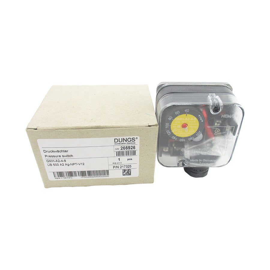 DUNGS GMH-A2-4-8 217325 120VAC 10A 40-200INWC NSMP