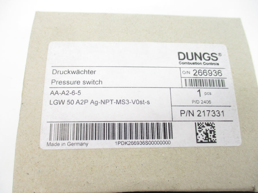 DUNGS AA-A2-6-5 217331 120VAC 5A NSMP