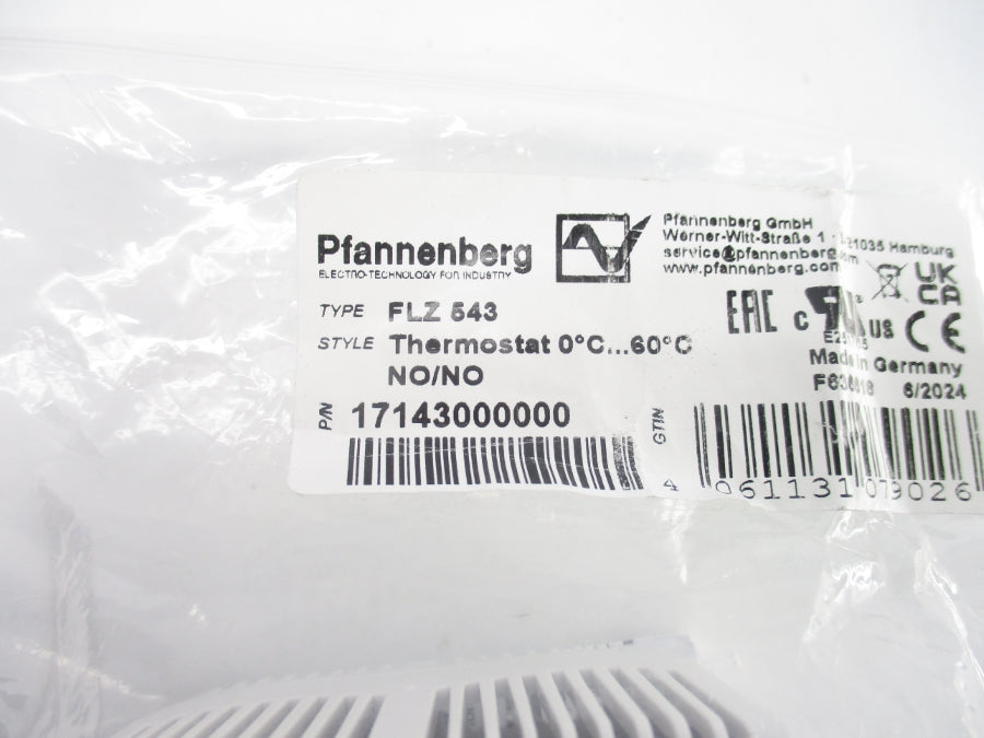 PFANNENBERG FLZ543 17143000000 240VAC 10A NSMP