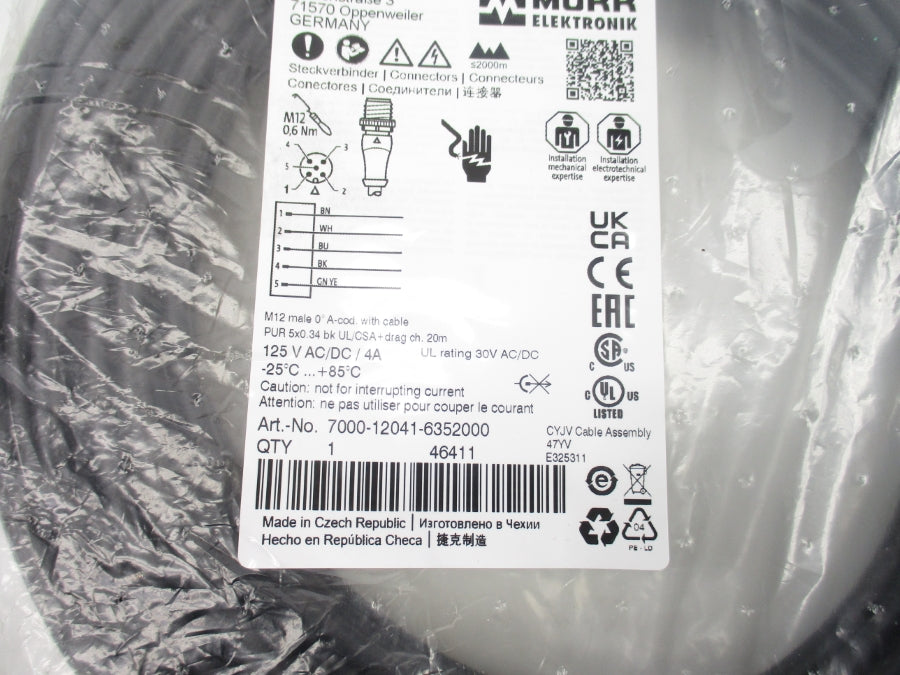 MURR ELEKTRONIK 7000-12041-6352000 125VAC/DC 4A NSMP
